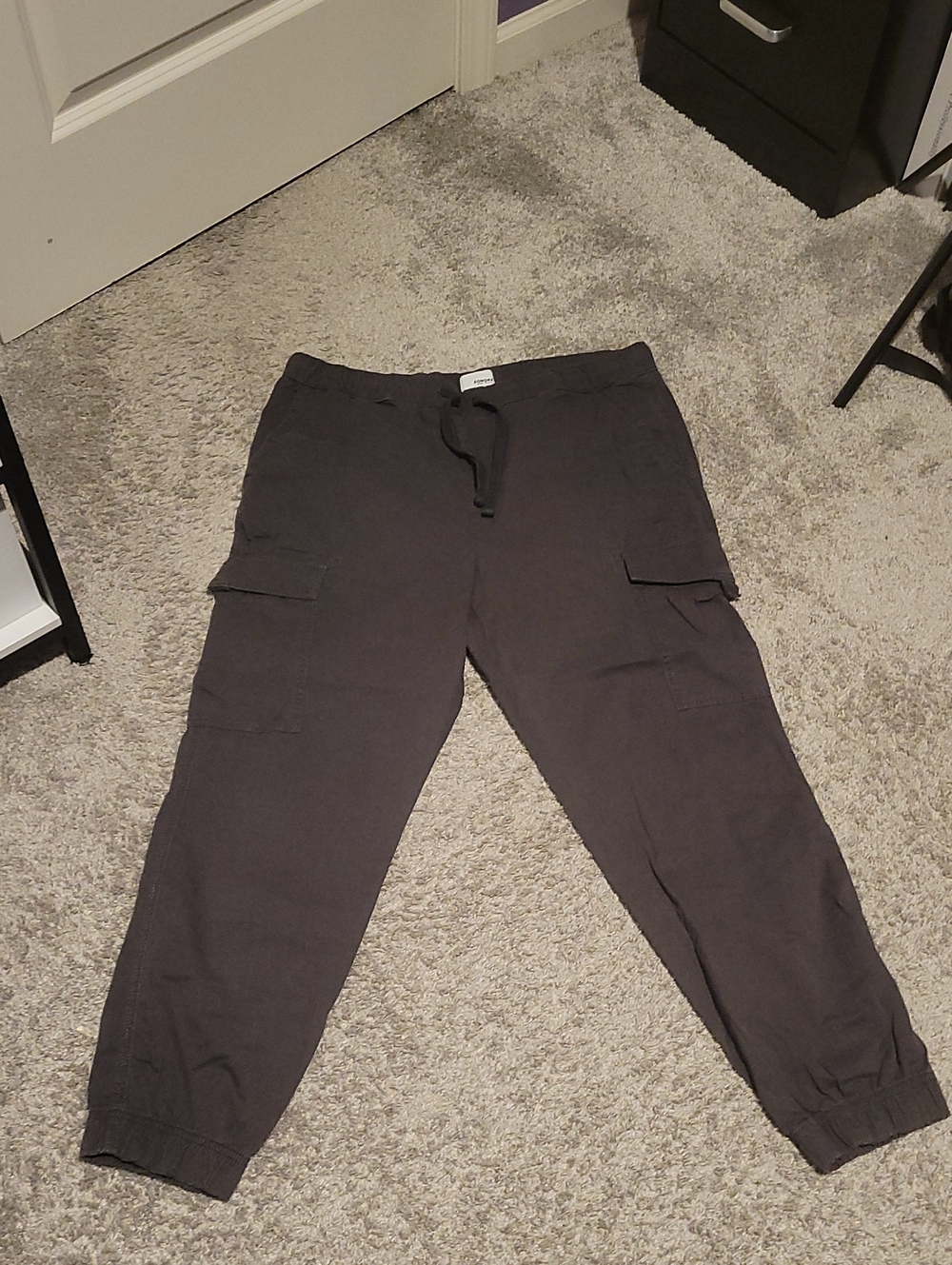 Men's Cargo Jogger Pants - Dark Charcoal